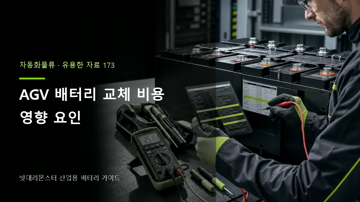 AGV 배터리 교체 비용 영향 요인 대표 썸네일