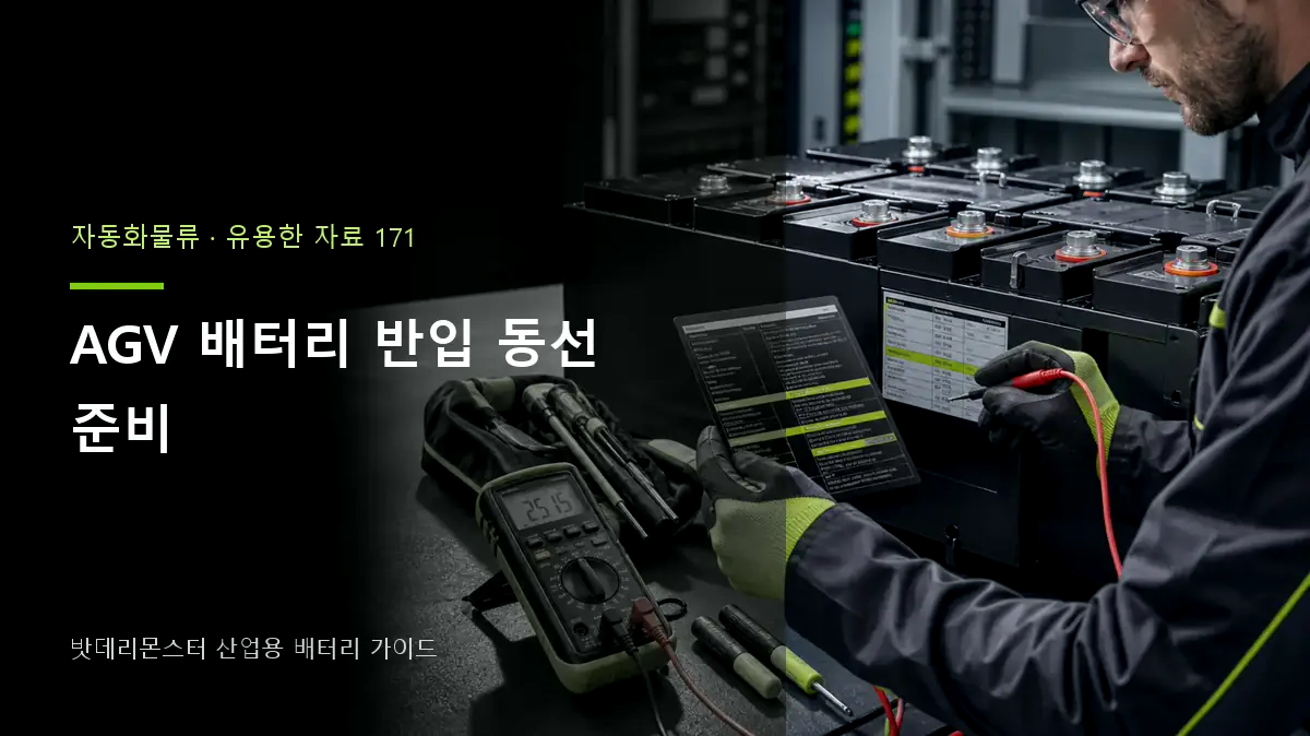 AGV 배터리 반입 동선 준비 대표 썸네일