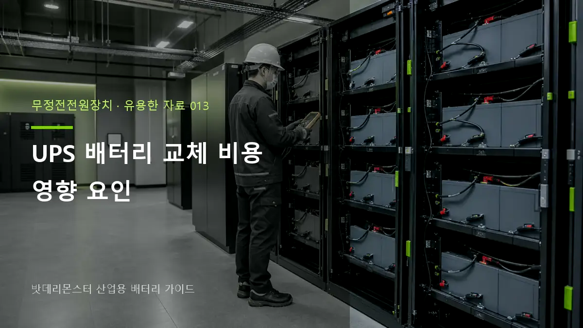 UPS 배터리 교체 비용 영향 요인 대표 썸네일
