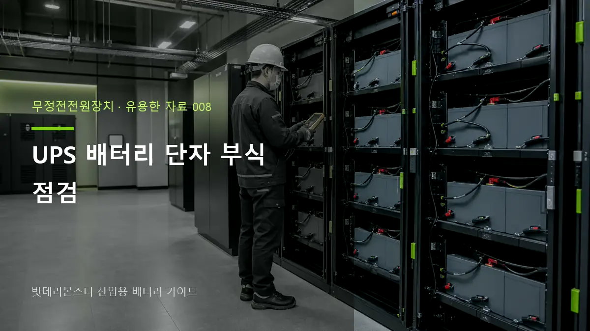 UPS 배터리 단자 부식 점검 대표 썸네일