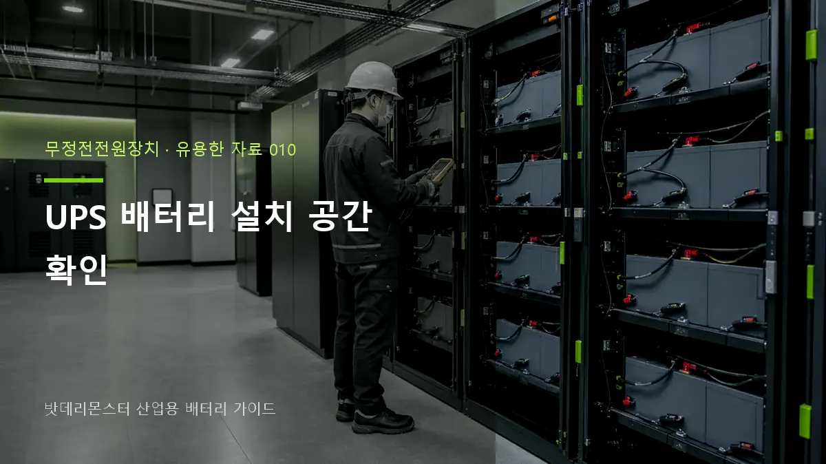 UPS 배터리 설치 공간 확인 대표 썸네일
