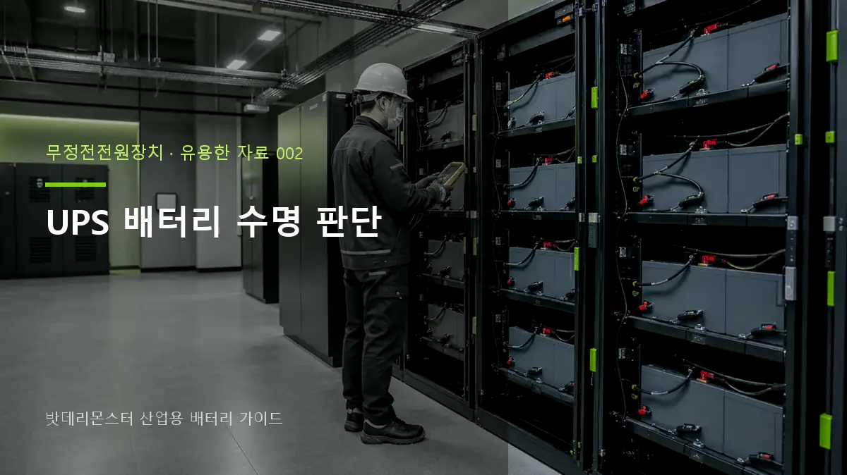 UPS 배터리 수명 판단 대표 썸네일
