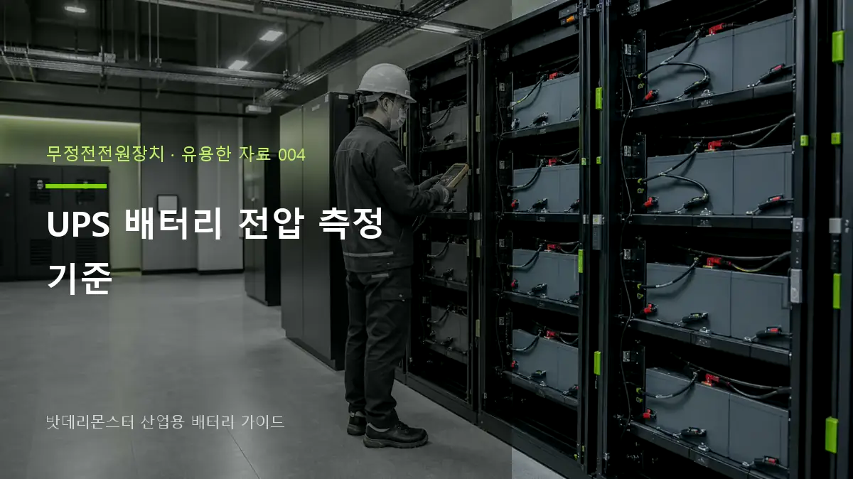 UPS 배터리 전압 측정 기준 대표 썸네일