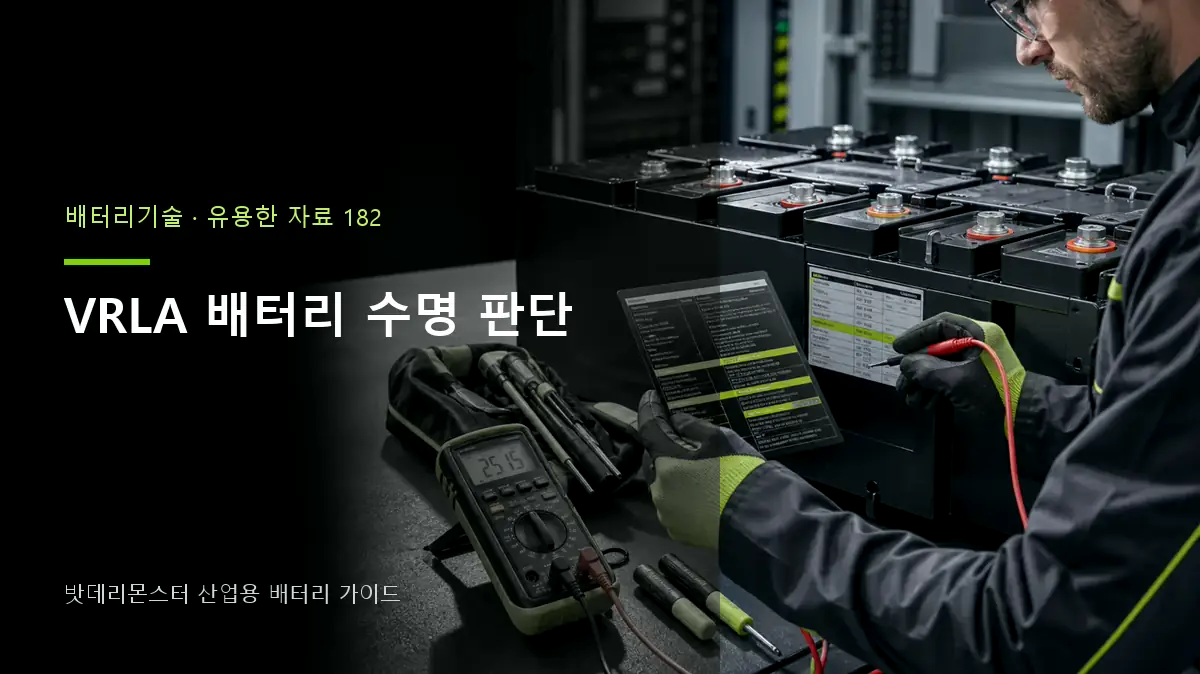 VRLA 배터리 수명 판단 대표 썸네일