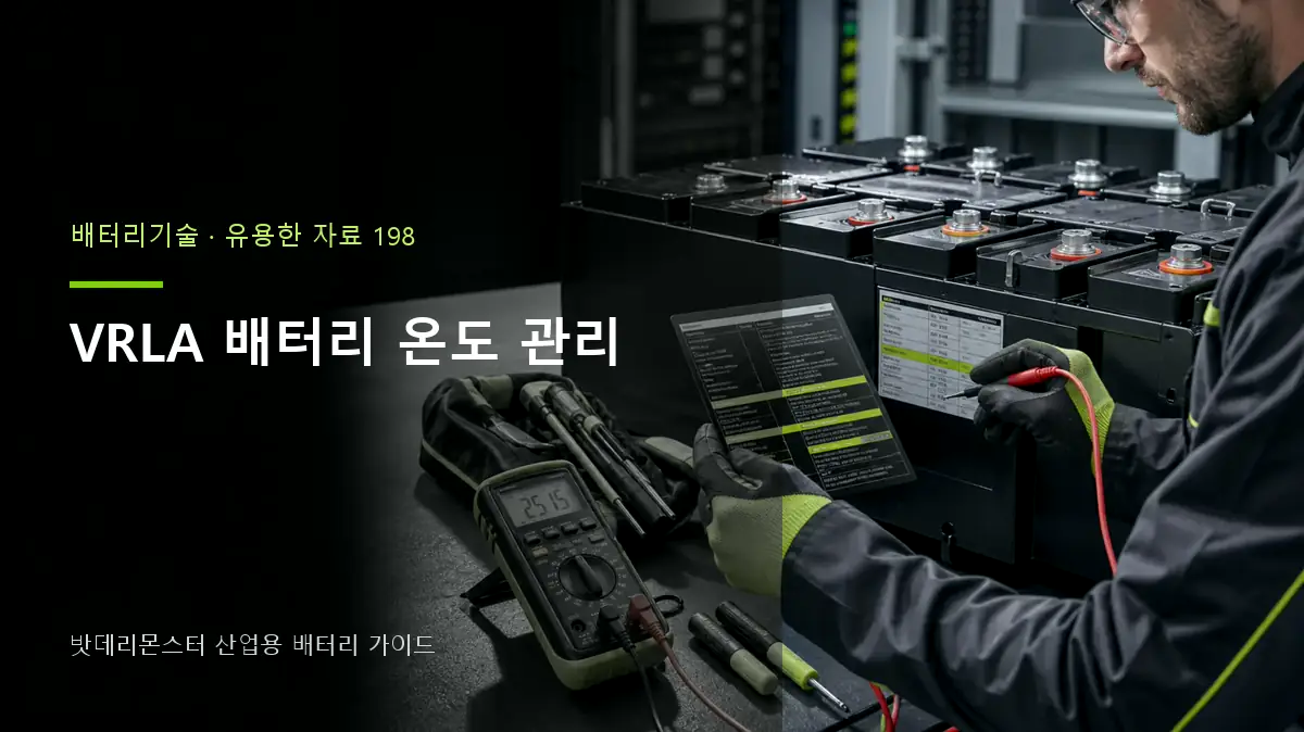 VRLA 배터리 온도 관리 대표 썸네일