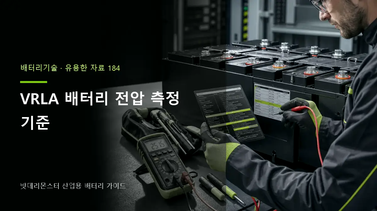 VRLA 배터리 전압 측정 기준 대표 썸네일