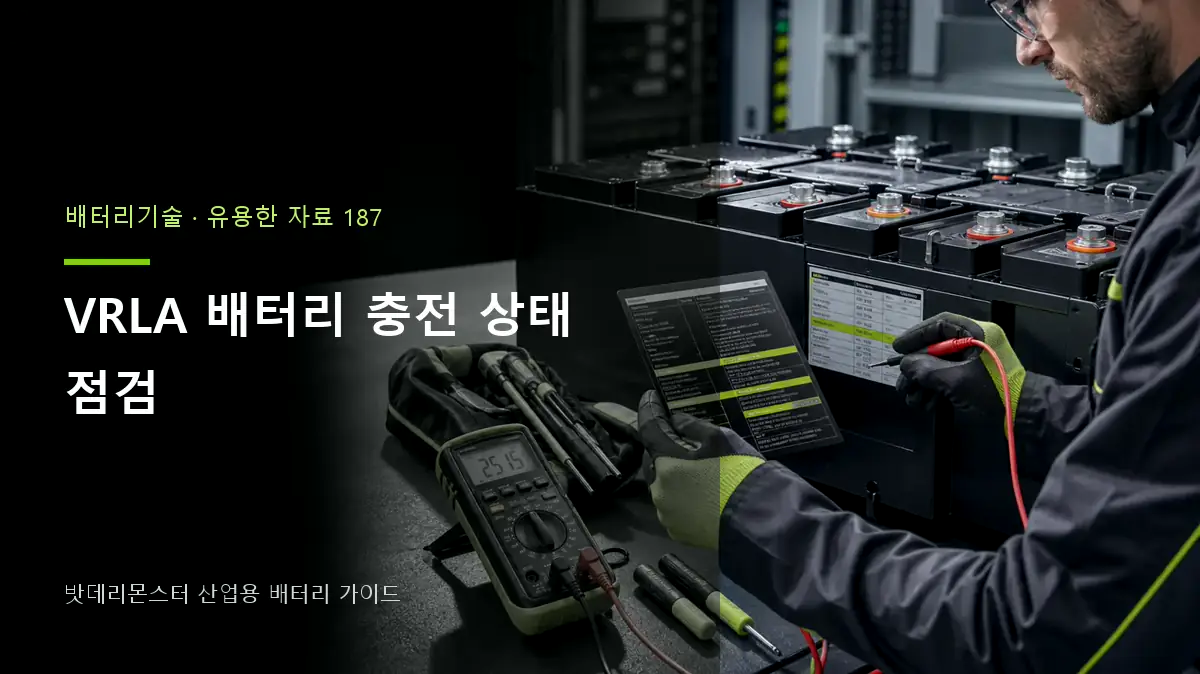 VRLA 배터리 충전 상태 점검 대표 썸네일