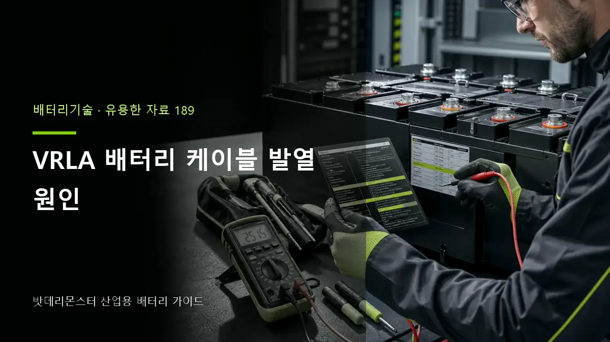 VRLA 배터리 케이블 발열 원인 대표 썸네일