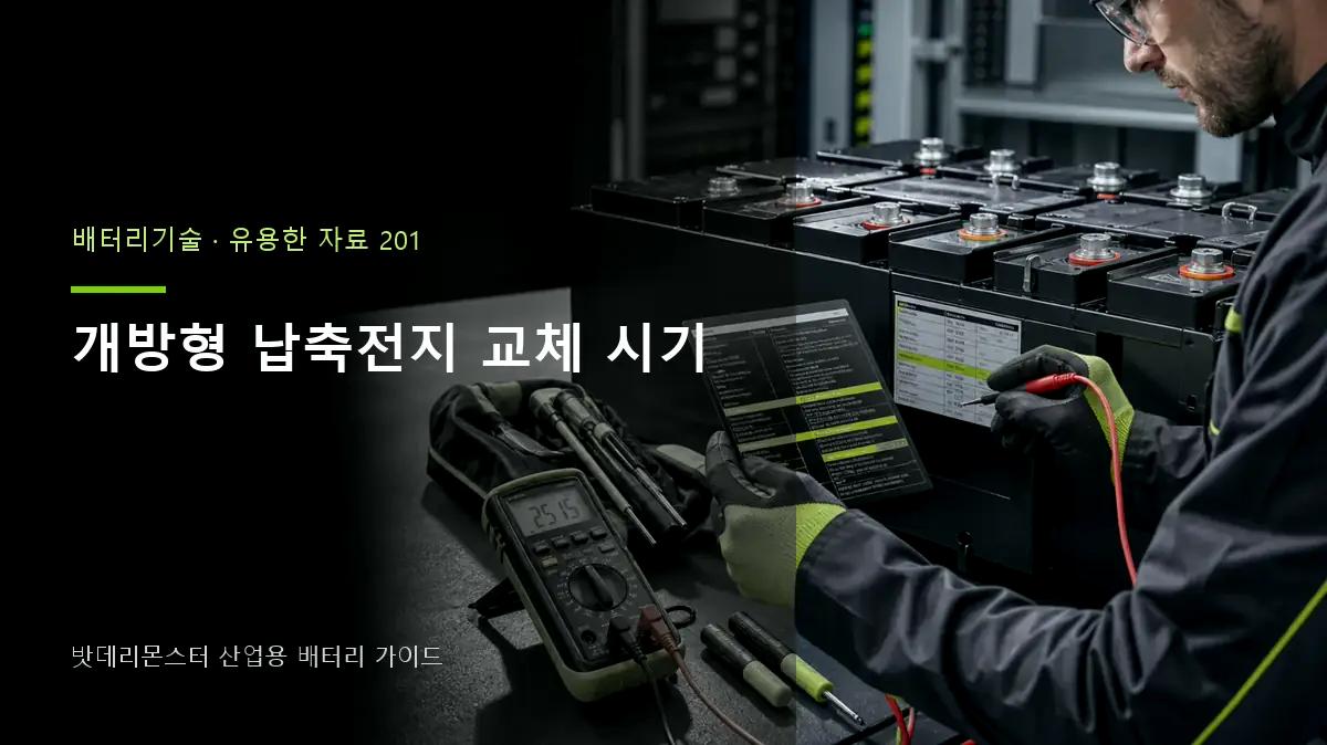 개방형 납축전지 교체 시기 대표 썸네일