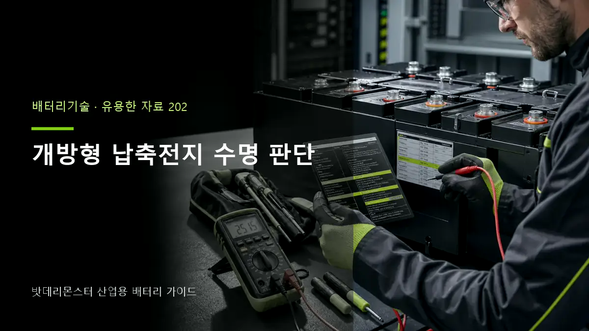개방형 납축전지 수명 판단 대표 썸네일