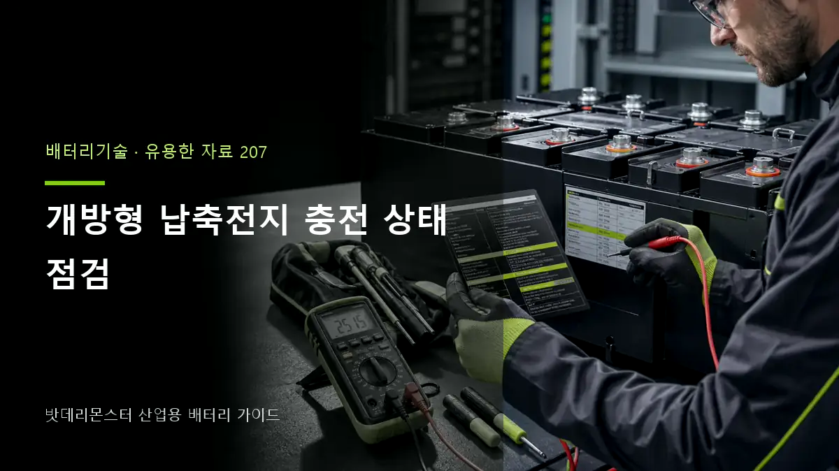 개방형 납축전지 충전 상태 점검 대표 썸네일