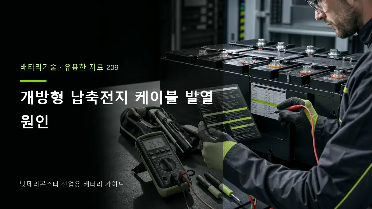 개방형 납축전지 케이블 발열 원인 대표 썸네일