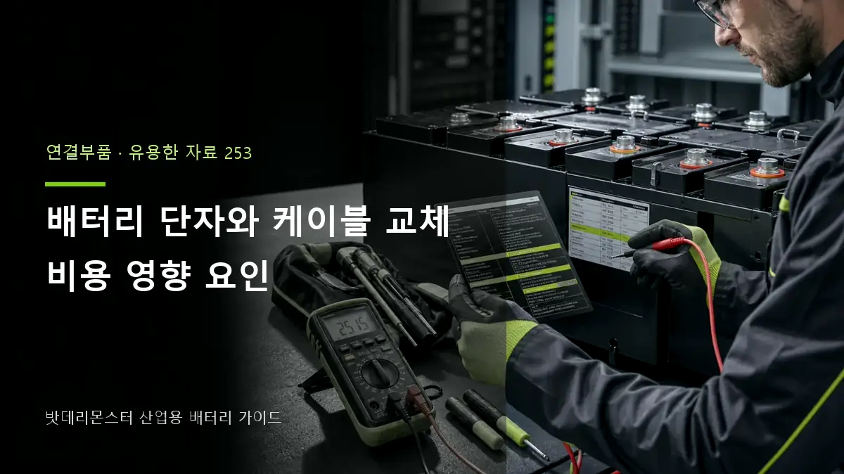 배터리 단자와 케이블 교체 비용 영향 요인 대표 썸네일