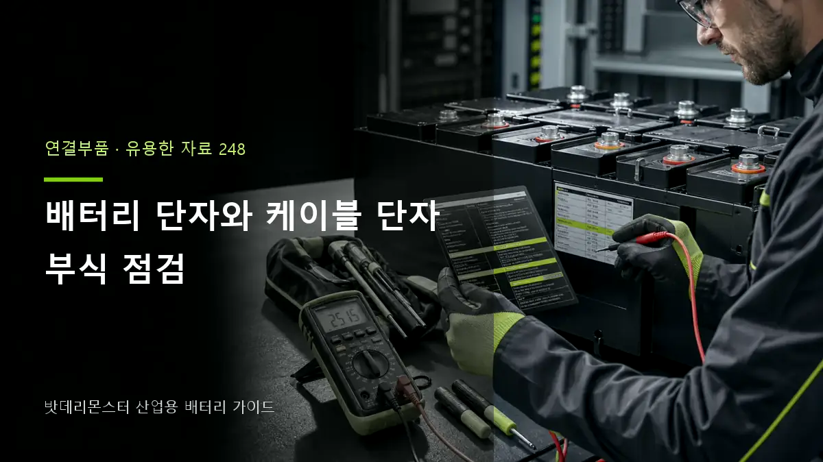 배터리 단자와 케이블 단자 부식 점검 대표 썸네일