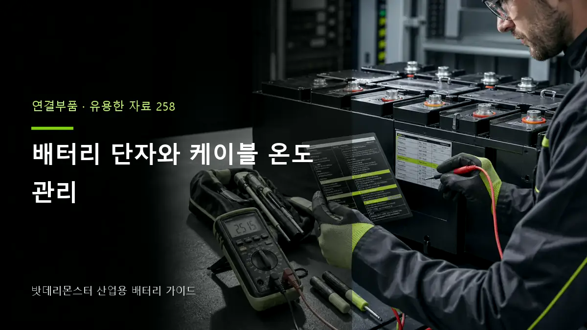 배터리 단자와 케이블 온도 관리 대표 썸네일