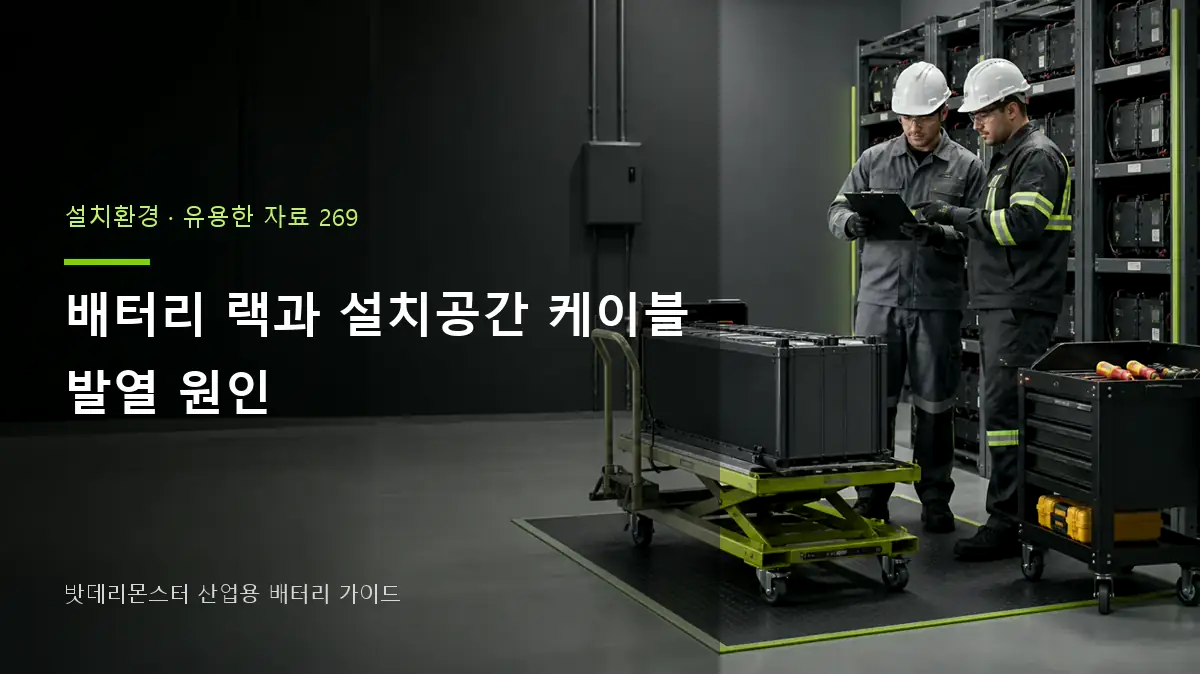 배터리 랙과 설치공간 케이블 발열 원인 대표 썸네일