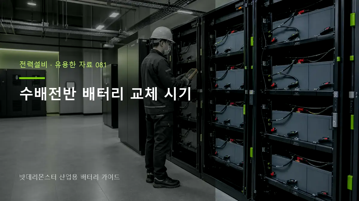 수배전반 배터리 교체 시기 대표 썸네일