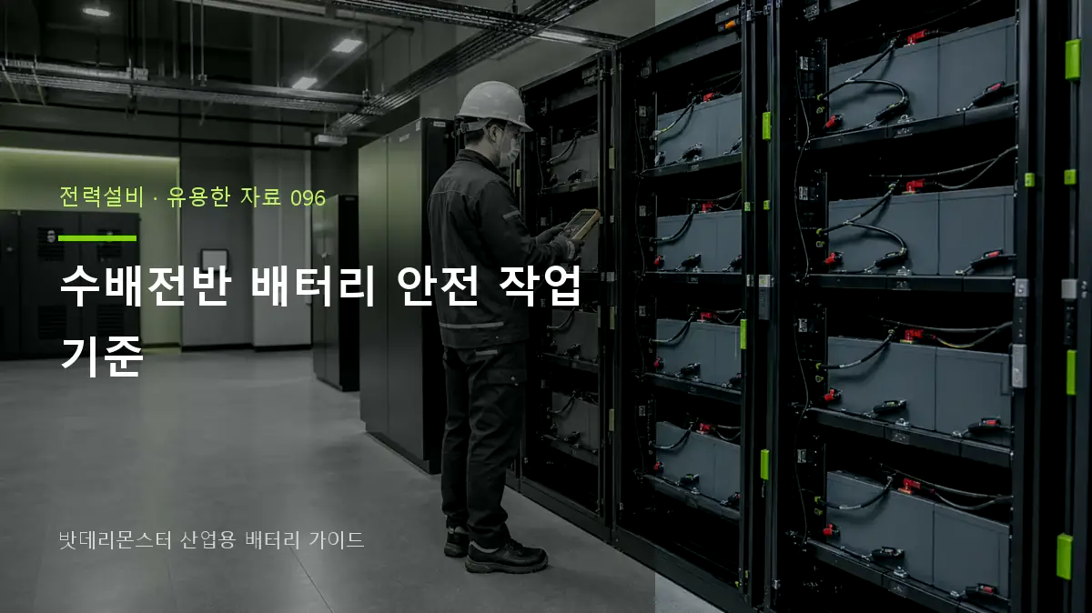 수배전반 배터리 안전 작업 기준 대표 썸네일