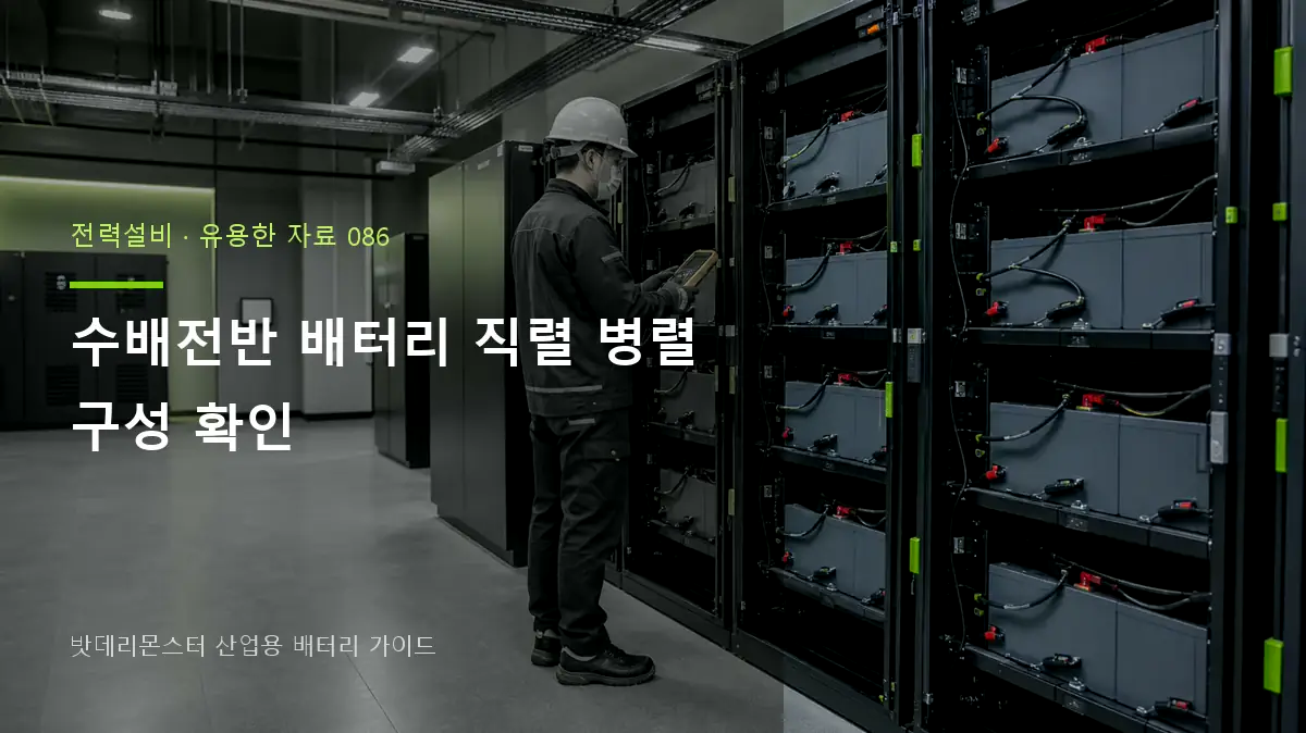 수배전반 배터리 직렬 병렬 구성 확인 대표 썸네일