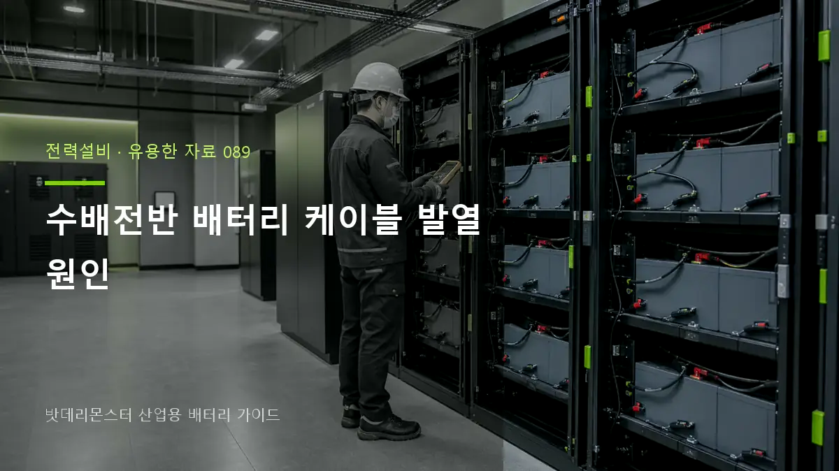 수배전반 배터리 케이블 발열 원인 대표 썸네일