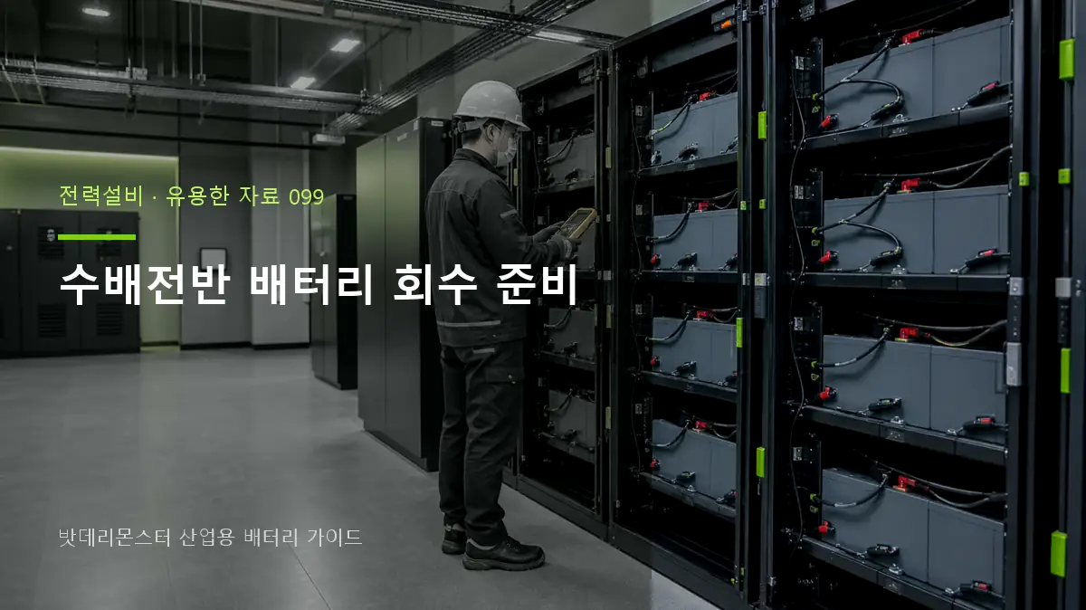 수배전반 배터리 회수 준비 대표 썸네일