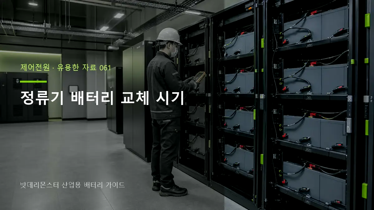 정류기 배터리 교체 시기 대표 썸네일