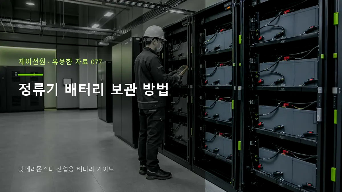 정류기 배터리 보관 방법 대표 썸네일