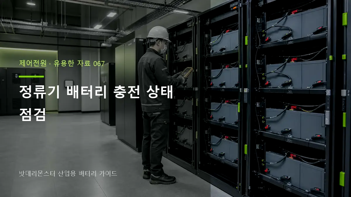 정류기 배터리 충전 상태 점검 대표 썸네일