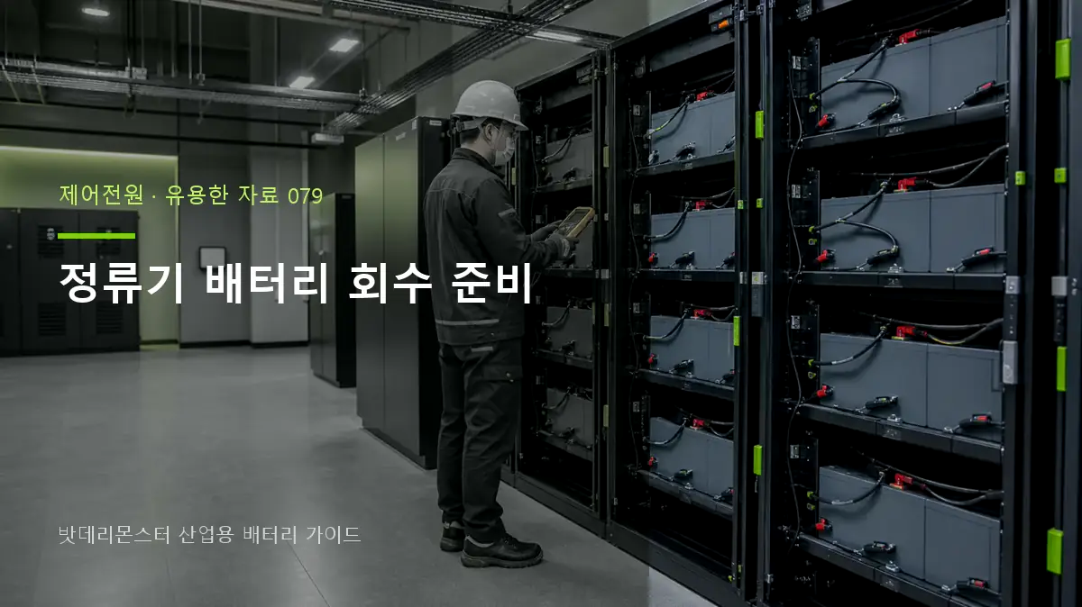 정류기 배터리 회수 준비 대표 썸네일