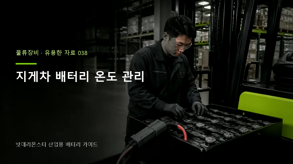 지게차 배터리 온도 관리 대표 썸네일