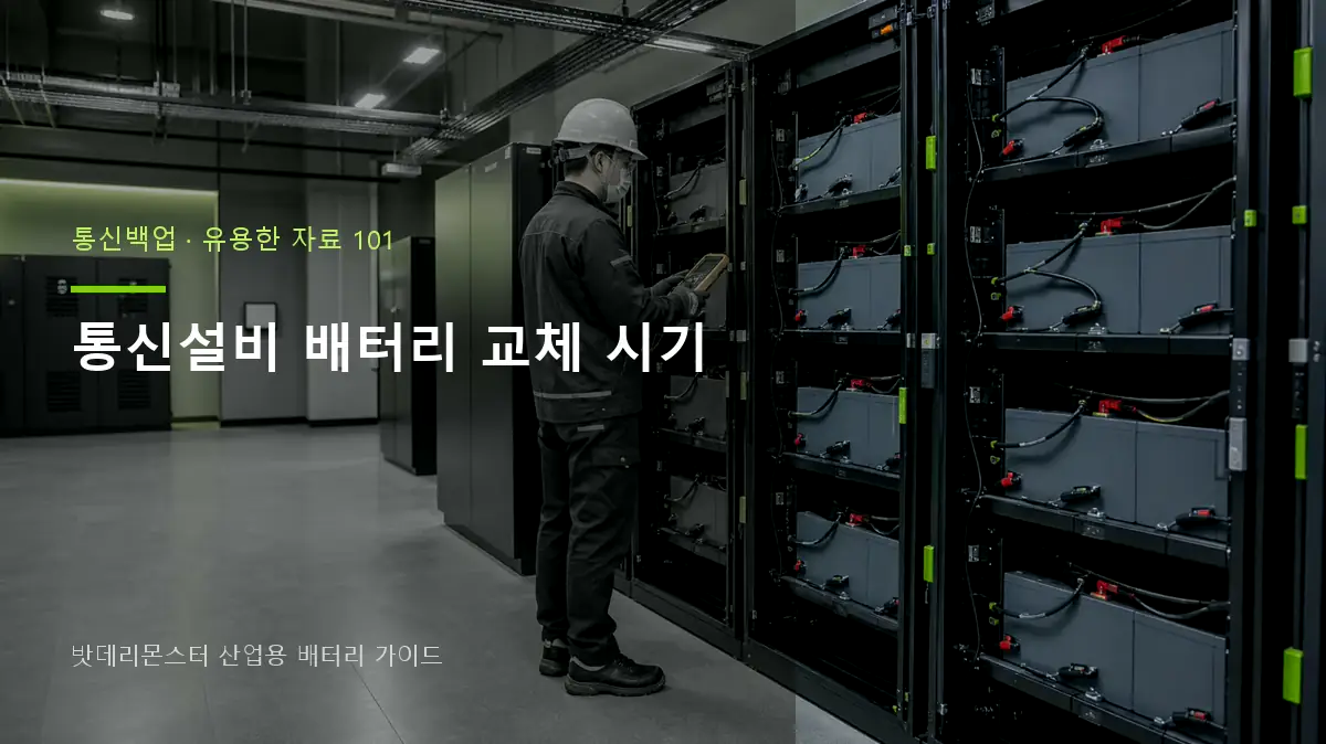 통신설비 배터리 교체 시기 대표 썸네일