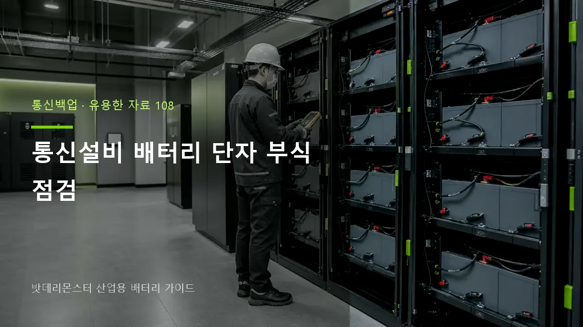 통신설비 배터리 단자 부식 점검 대표 썸네일